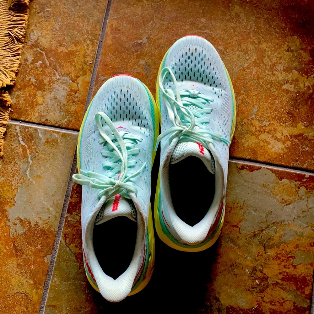 Hoka running shoes.